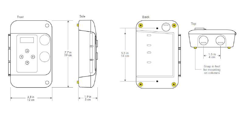 Dimensional drawing for 6002 and 6002-14b models.