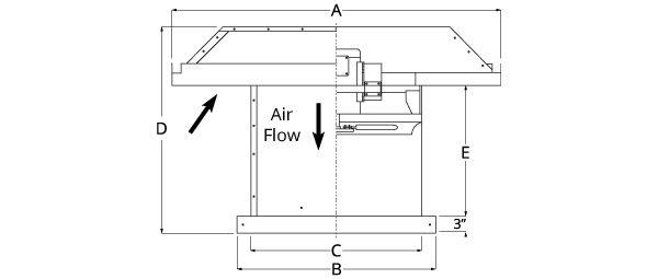 Dimensional Drawing HRSB-F