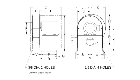 Dimensional Drawing PW