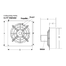 Dimensional Drawing S-Fan