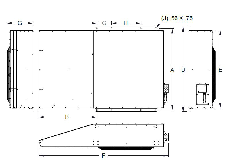 Dimensional drawing for IFFT models.